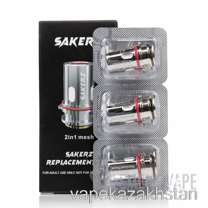 Vape Disposable Horizon SAKERZ Replacement Coils 0.17ohm 2-in-1 Mesh Coils